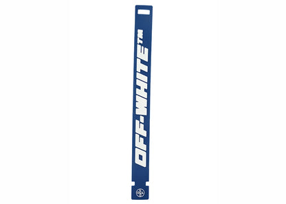 OFF-WHITE PVC 2.0 Embossed Logo Industrial Thin Bracelet Blue