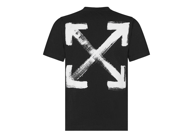 OFF-WHITE Paint Arrow Slim S/S T-Shirt Black/White