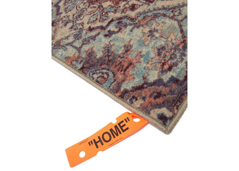 OFF-WHITE Quote-Motif Patterned Rug Multicolor