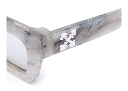 OFF-WHITE Rectangle Frame Virgil Sunglasses Grey/White (OMRI012R21PLA0010501)