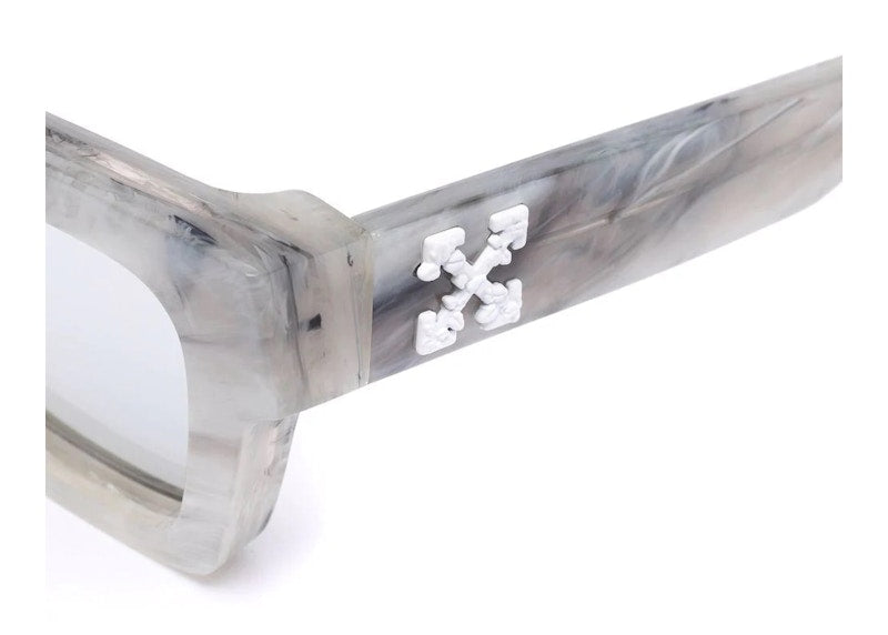 OFF-WHITE Rectangle Frame Virgil Sunglasses Grey/White (OMRI012R21PLA0010501)