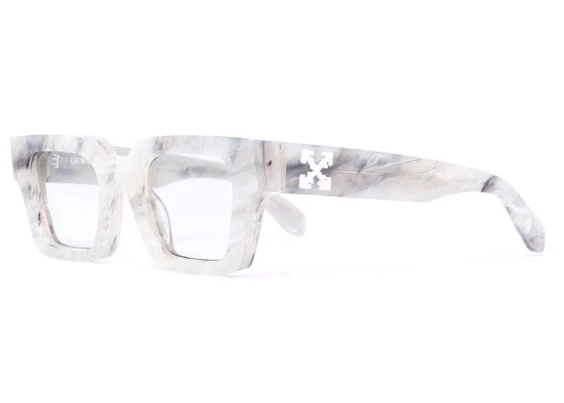 OFF-WHITE Rectangle Frame Virgil Sunglasses Grey/White (OMRI012R21PLA0010501)
