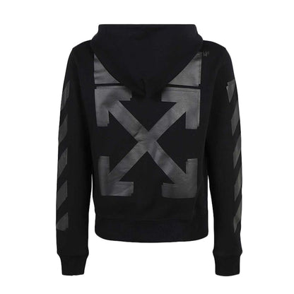 OFF-WHITE Rubber Arrow Slim Zip Hoodie Black