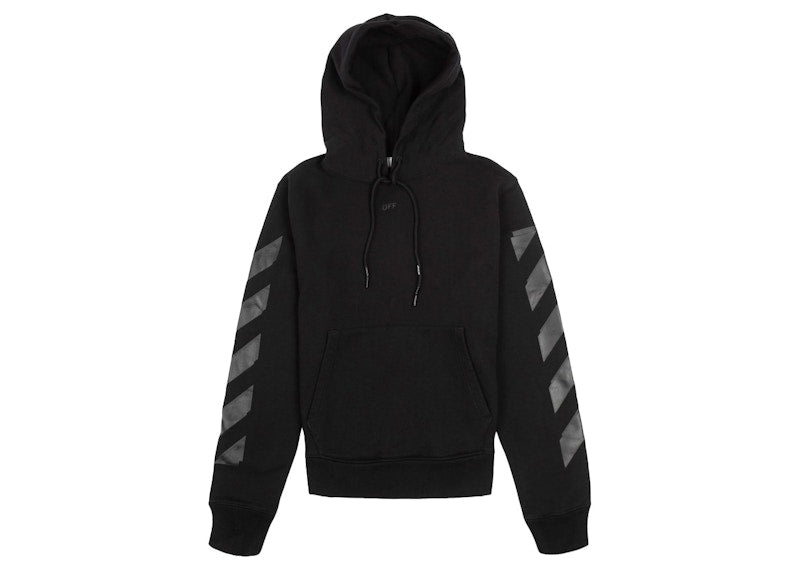 OFF-WHITE Rubber Arrows Skate Slim Hoodie Black
