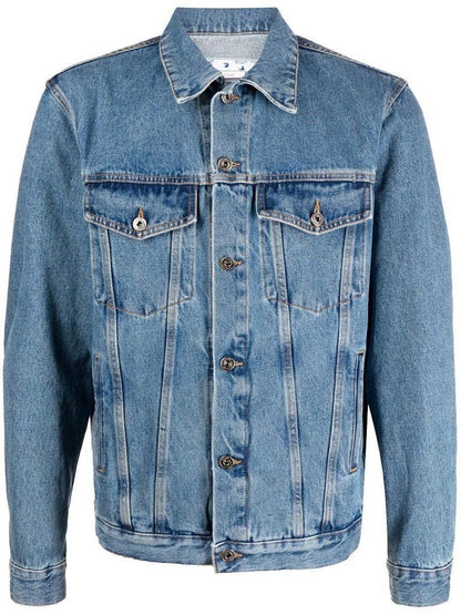 OFF-WHITE Skate Denim Jacket Medium Blue