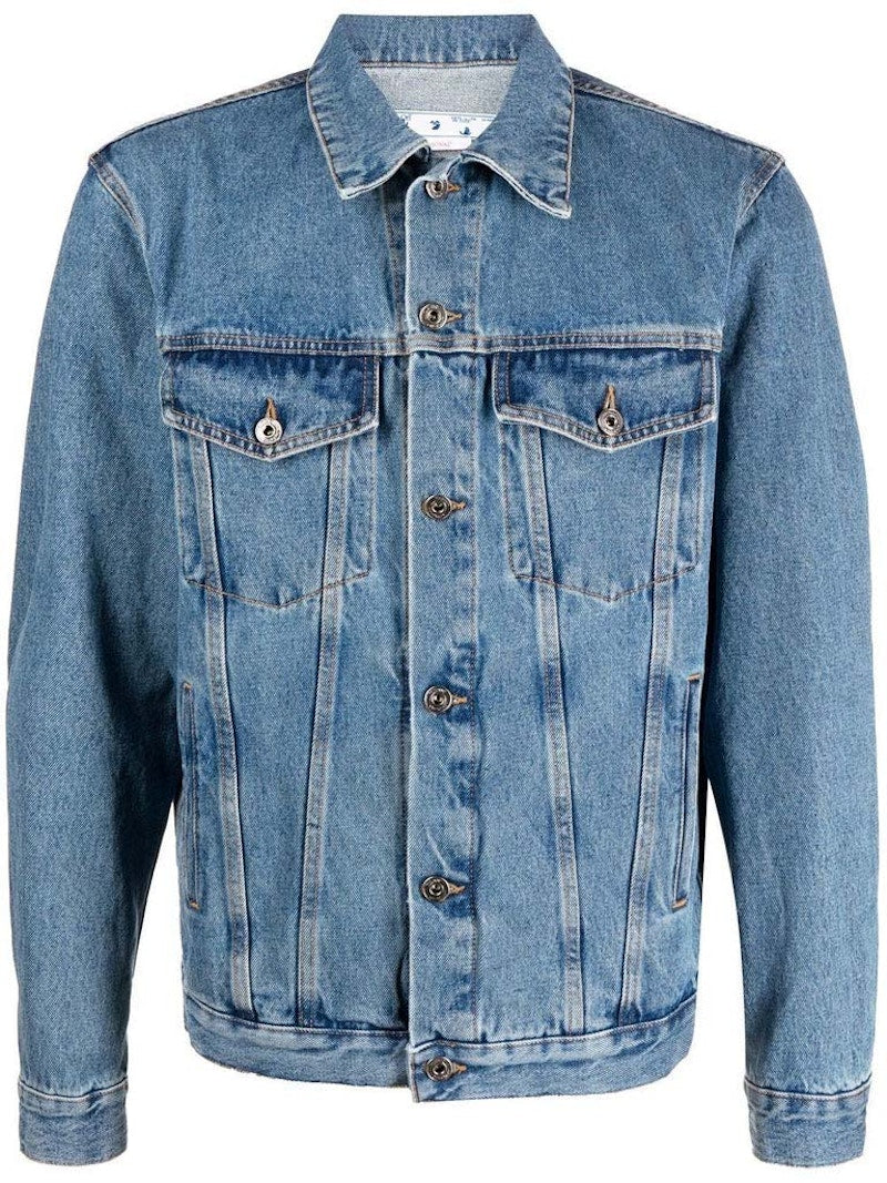OFF-WHITE Skate Denim Jacket Medium Blue