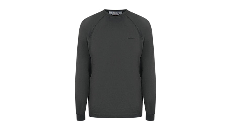 OFF-WHITE Skate Fit Diag Tab Long Sleeve T-Shirt Black