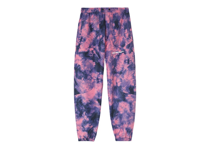 OFF-WHITE Ski Tie Dye Diag 3L Wide Pant Tie Dye Purple