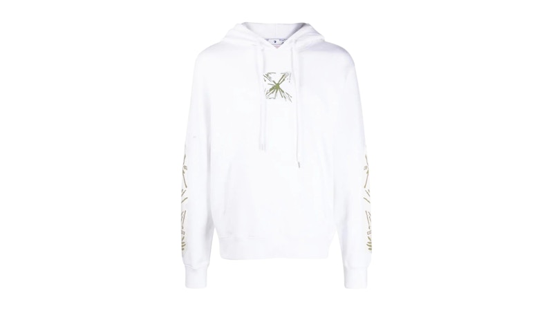 OFF-WHITE Splash Arrow Skate Fit Hoodie White