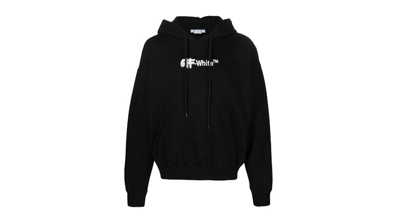 OFF-WHITE Spray Helvetica Skate Fit Hoodie Black