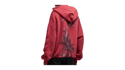 OFF-WHITE St. Matthew Design Skate Fit Hoodie Washed Red