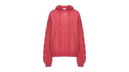OFF-WHITE St. Matthew Design Skate Fit Hoodie Washed Red