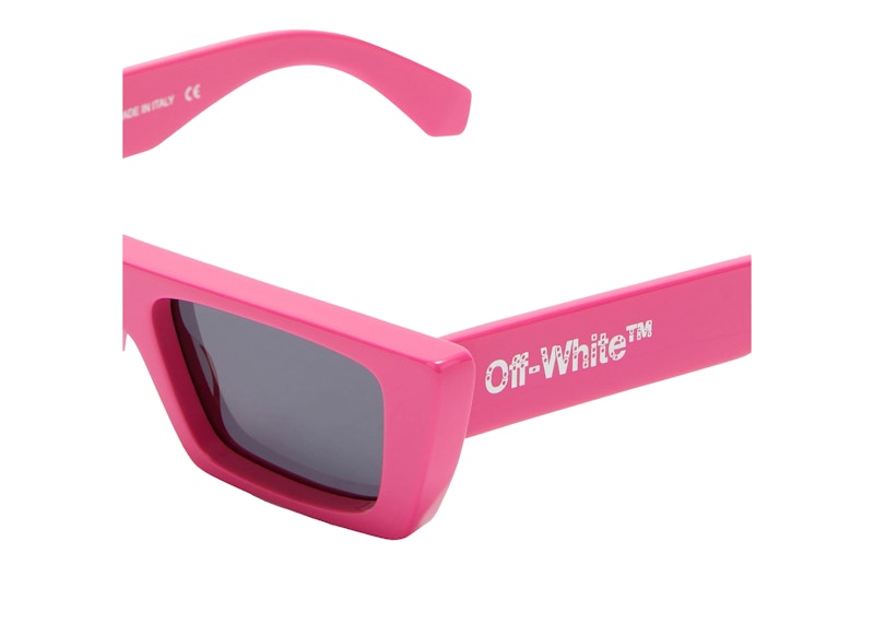 OFF-WHITE Sunglasses Marfa Rectangular Frame Pink/White (16527448)