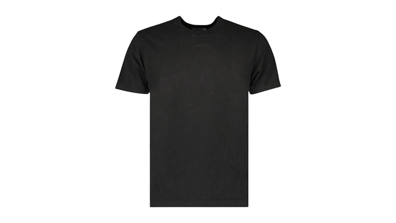 OFF-WHITE Super Moon Arrow Logo On Back Slim Fit T-Shirt Black
