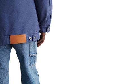 OFF-WHITE Tab Canvas Military Overshirt Dusty Blue