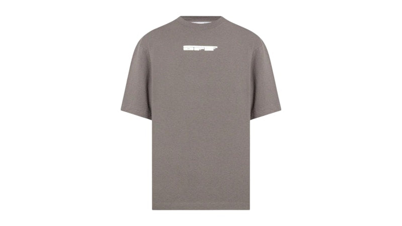 OFF-WHITE Teddy Arrow Logo Over Skate Fit Steel T-Shirt Grey