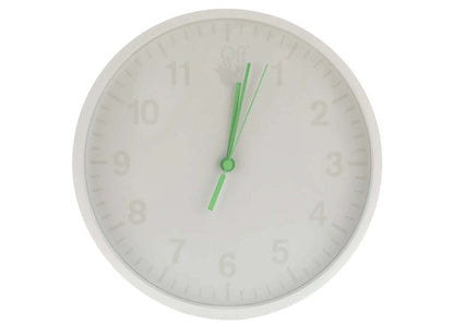 OFF-WHITE Wall Clock White/Green Fluo