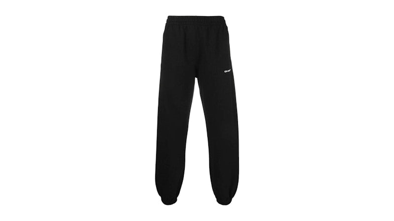 OFF-WHITE Wav Out Diag Short Sweatpant Black