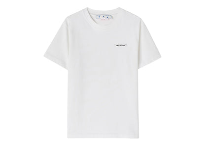 OFF-WHITE Wave Outl Diag Slim S/S Tee White/Black