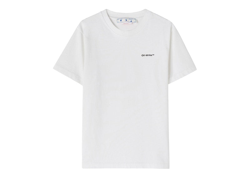 OFF-WHITE Wave Outl Diag Slim S/S Tee White/Black