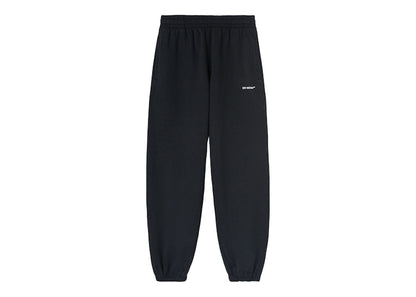 OFF-WHITE Wave Outl Diagonal Slim Sweatpant Black/White
