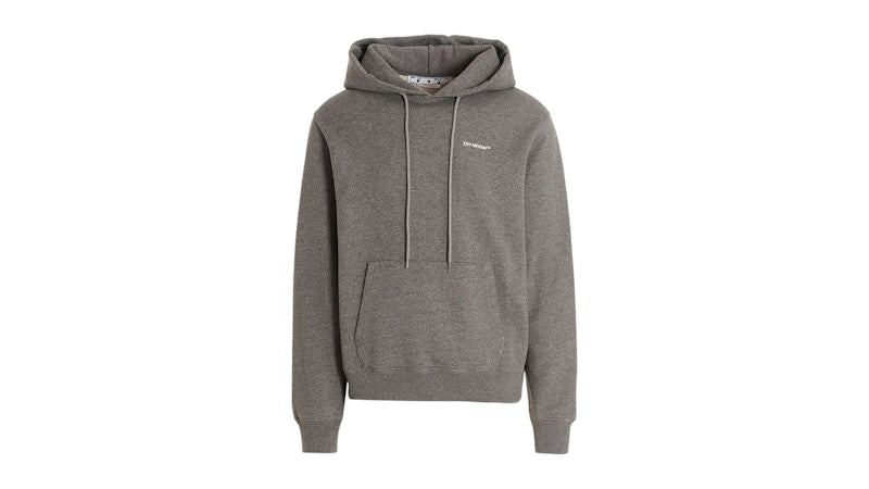 OFF-WHITE Wave Outline Diag Design Hoodie Grey