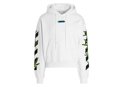 OFF-WHITE Weed Arrows Over Hoodie White