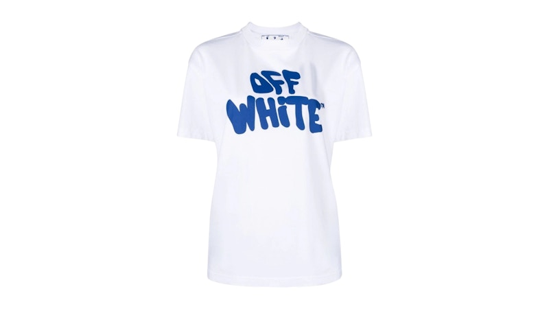 OFF-WHITE Women's 70S Type Logo Casual Tee T-Shirt White