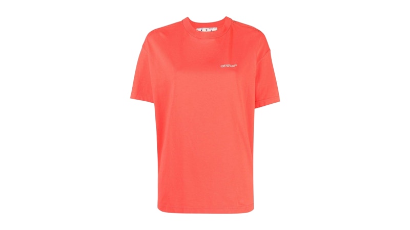 OFF-WHITE Women's Bookish Casual T-Shirt Red