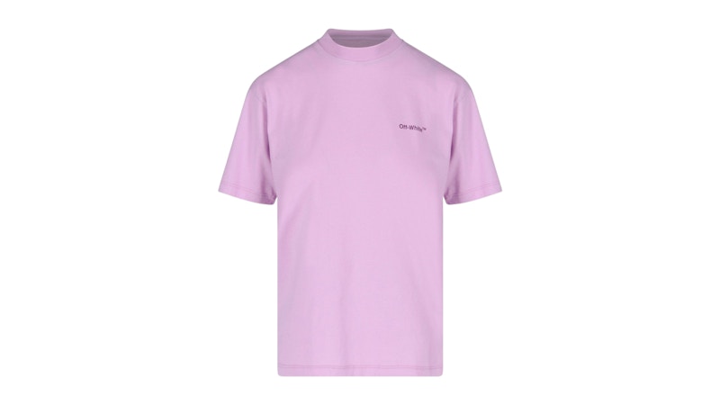 OFF-WHITE Women's Diag Logo Regular Fit T-Shirt Purple