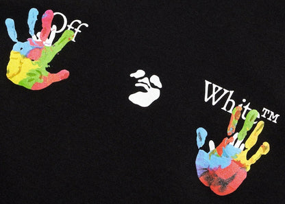 OFF-WHITE Women's Kids Swimming Logo Casual S/S T-shirt Black/Multi