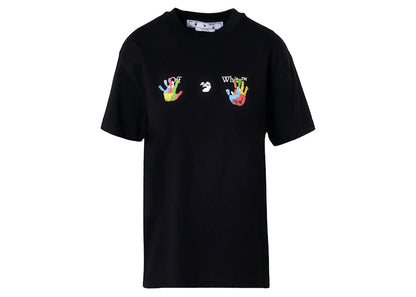 OFF-WHITE Women's Kids Swimming Logo Casual S/S T-shirt Black/Multi