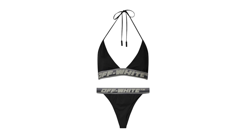 OFF-WHITE Women's Logo Band Bikini Wear Black