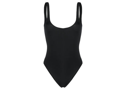 OFF-WHITE Women's Zip Costume Swimsuit Black/White