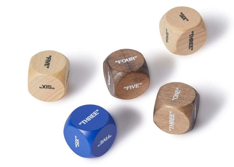 OFF-WHITE Wood Dices Set