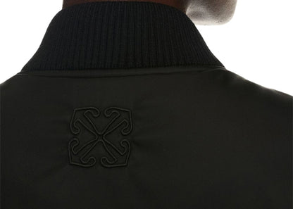 OFF-WHITE Zip-Fastening Bomber Jacket Black
