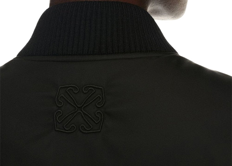 OFF-WHITE Zip-Fastening Bomber Jacket Black