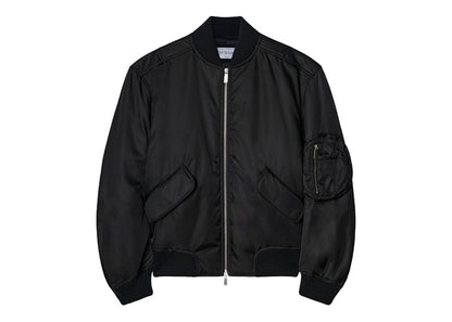 OFF-WHITE Zip-Fastening Bomber Jacket Black
