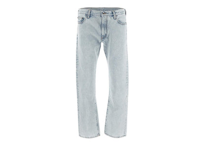 OFF-WHITE Arrows Logo Slim Fit Jeans Light Blue/White