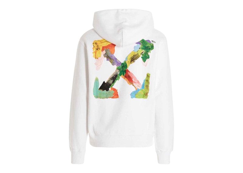 OFF-WHITE Brush Arrow Slim Hoodie White/Multi