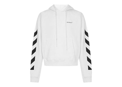 OFF-WHITE Diagonal Helvetica Oversized Hoodie White/Black