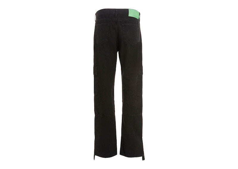 OFF-WHITE Wave Off Canvas Cargo Pants Black