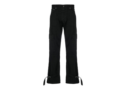 OFF-WHITE Wave Off Canvas Cargo Pants Black