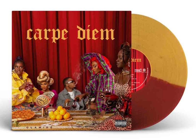 Olamide Carpe Diem LP Vinyl Apple Red & Canary Yellow