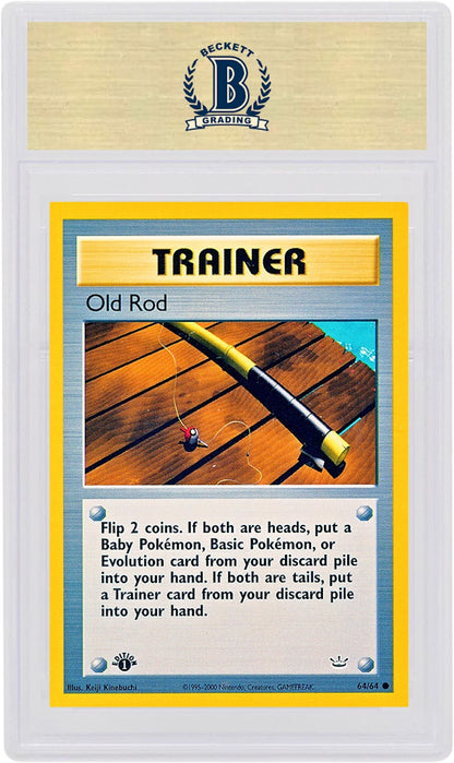 Old Rod 2001 Pokemon TCG Neo Revelation 1st Edition #64/64 (PSA or BGS Graded)