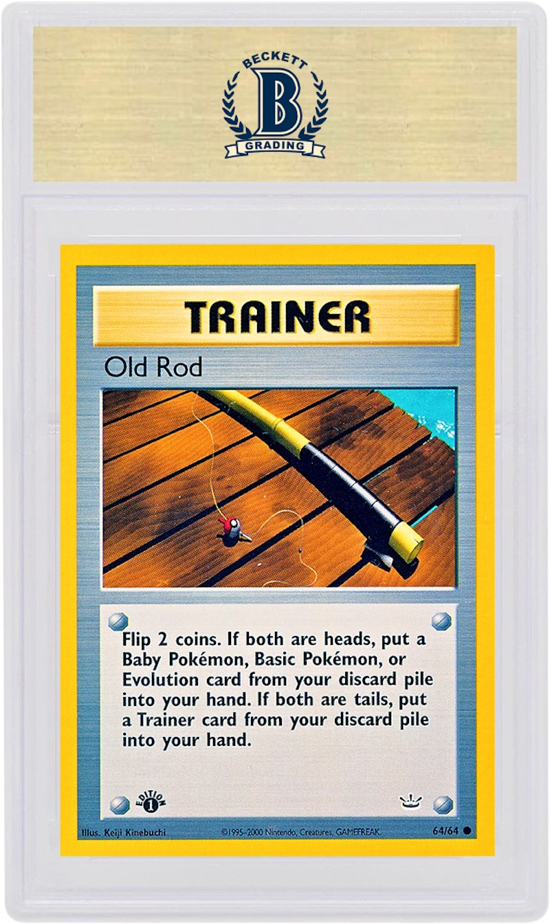 Old Rod 2001 Pokemon TCG Neo Revelation 1st Edition #64/64 (PSA or BGS Graded)
