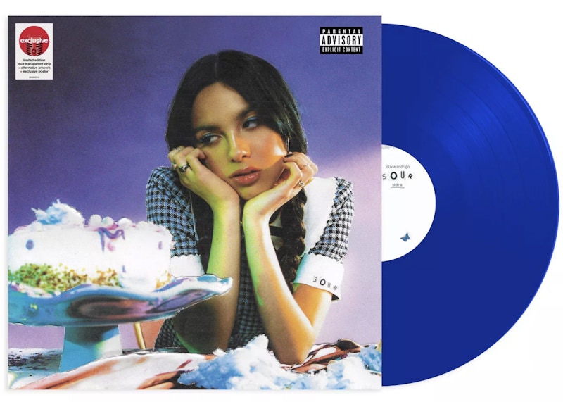 Olivia Rodrigo Sour Target Exclusive LP Vinyl Transparent Blue