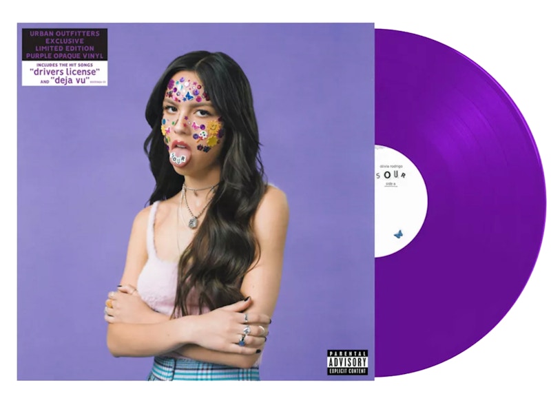 Olivia Rodrigo Sour Urban Outfitters Exclusive LP Vinyl Opaque Purple