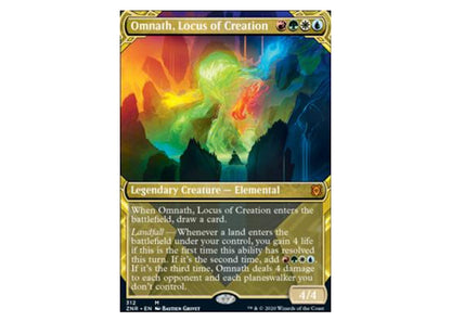 Omnath, Locus of Creation (Showcase) (Foil) Zendiker Rising Mythic #312 (Ungraded)