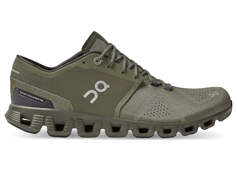 On Running Cloud X Olive Green Fir